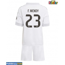 Real Madrid Ferland Mendy #23 Heimtrikotsatz Kinder 2025-26 Kurzarm (+ Kurze Hosen)